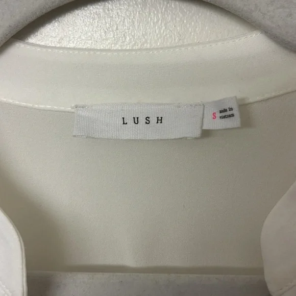 Bundle Lush Tunic Sheer Size Small black white Blouse Business Casual Work Wear - Picture 5 of 14